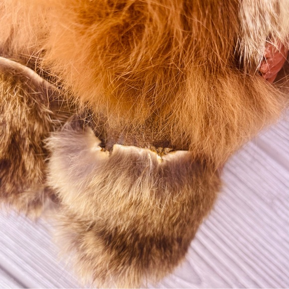 Vintage indigenous  Alaskan Doll with rabbit Fur & Leather outfit decoration - Picture 8 of 9